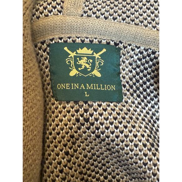 Men’s Cardigan - Leopard Size L One In A Million Made In Turkey - Picture 3 of 7
